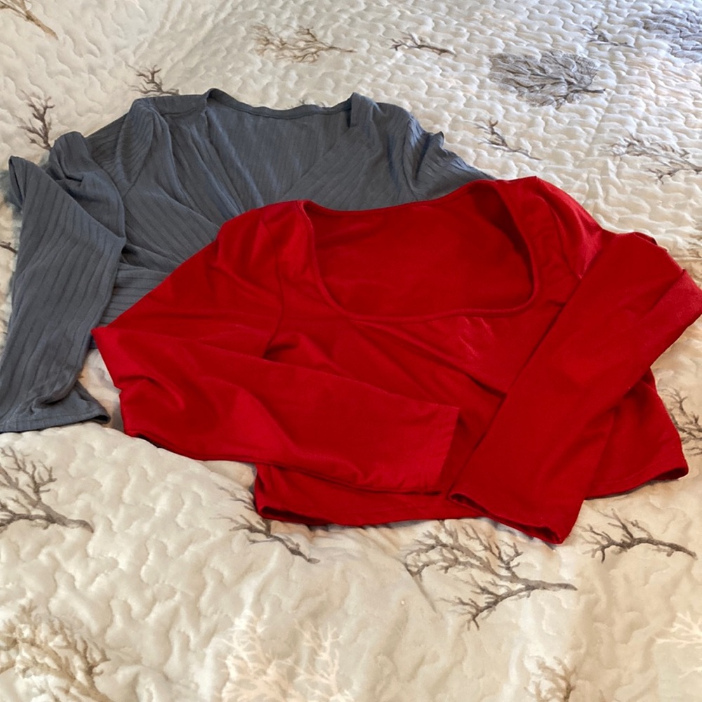 Bundle of 2 crop shirts